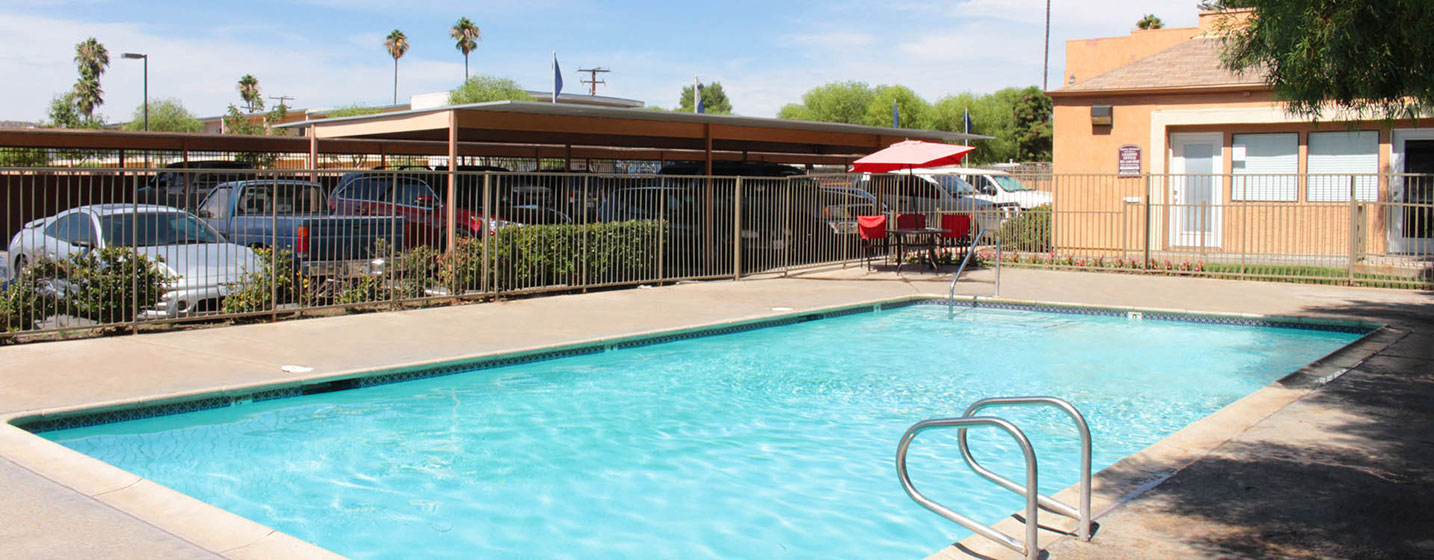 This image shows the The Regency apartment swimming pool